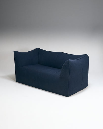 BAMBOLE BLUE TWO-SEATER SOFA, MARIO BELLINI, 1970s 