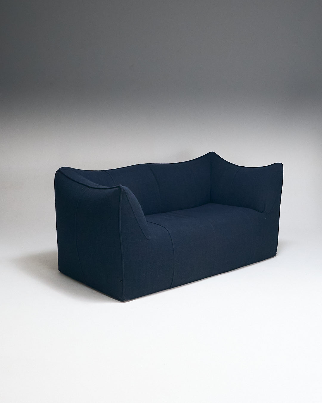 BAMBOLE BLUE TWO-SEATER SOFA, MARIO BELLINI, 1970s 
