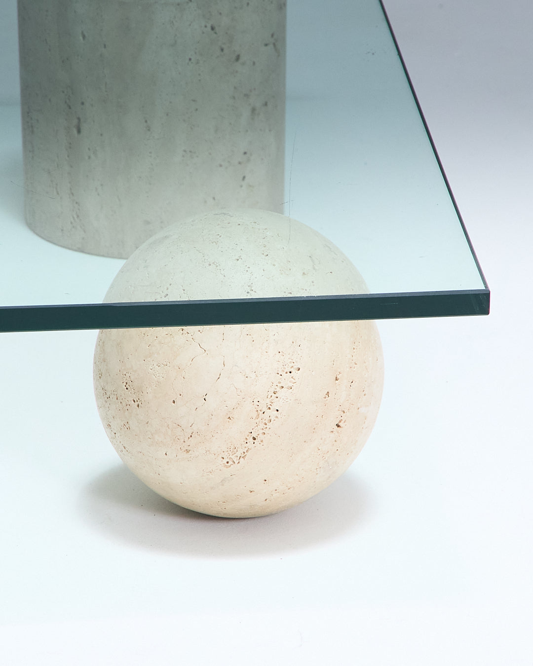 TRAVERTINE COFFEE TABLE, METAFORA, 1970s