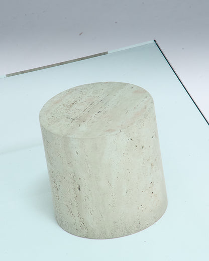 TRAVERTINE COFFEE TABLE, METAFORA, 1970s