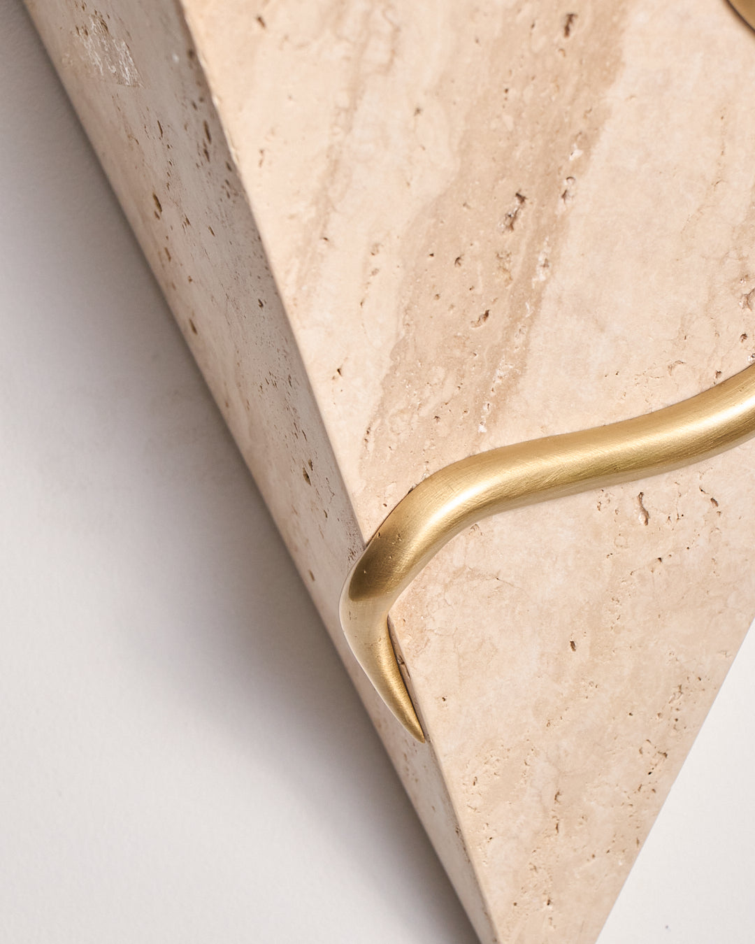 Marble and brass Therapeutic wall lamp