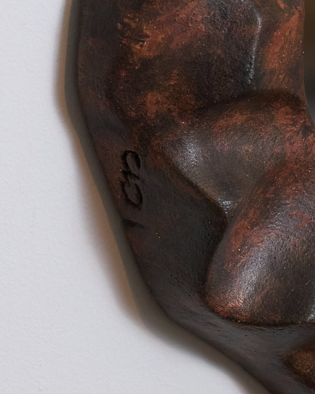 SMALL STONEWARE MIRROR