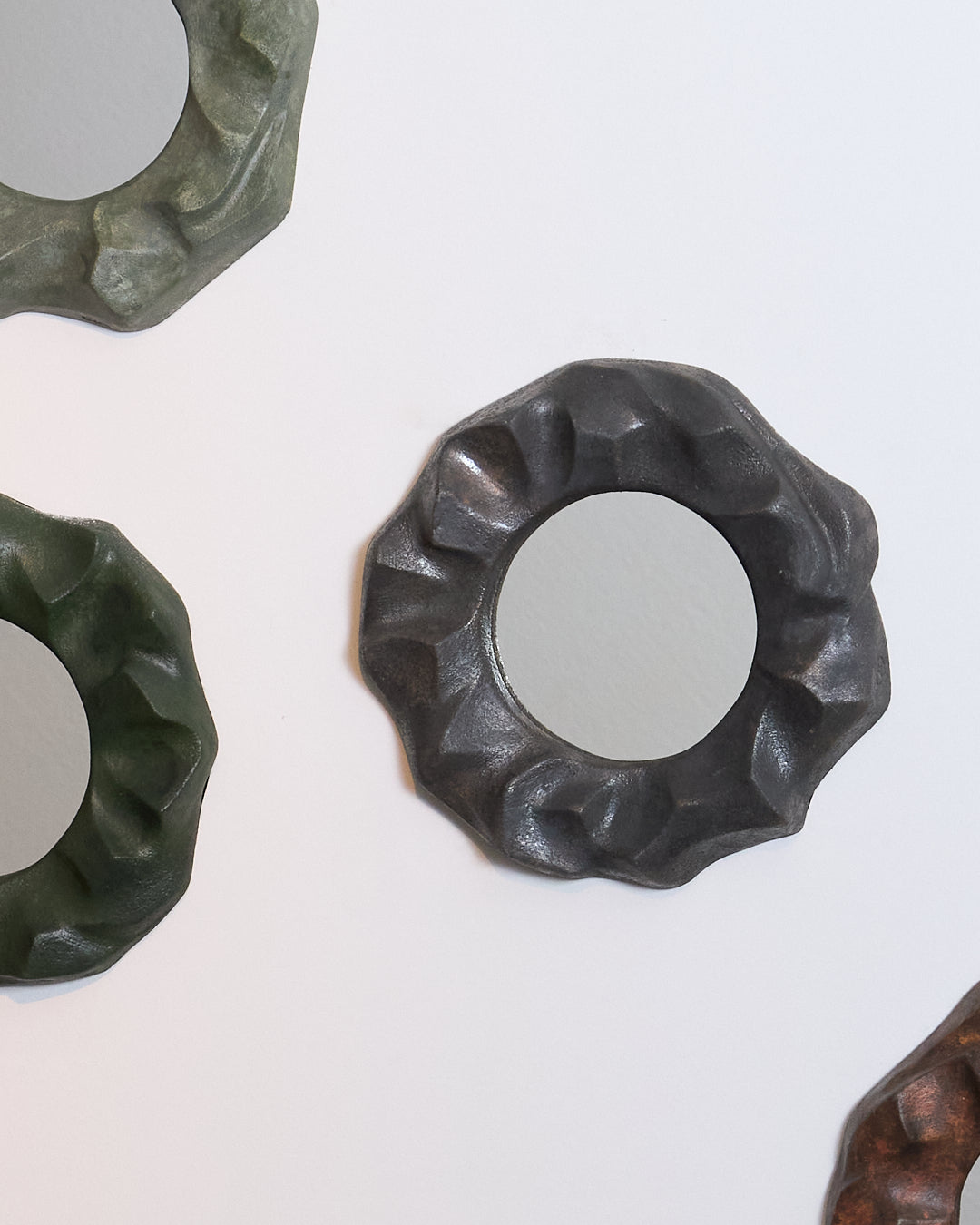 SMALL STONEWARE MIRROR