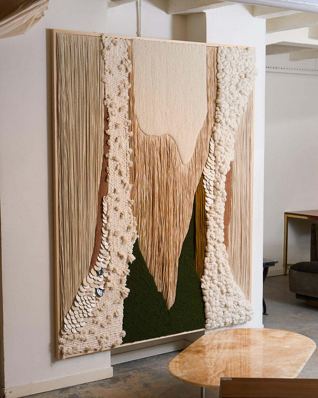 "À l'origine" textile artwork