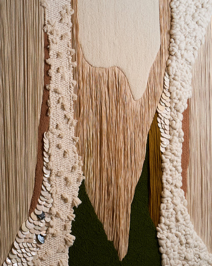 "À l'origine" textile artwork