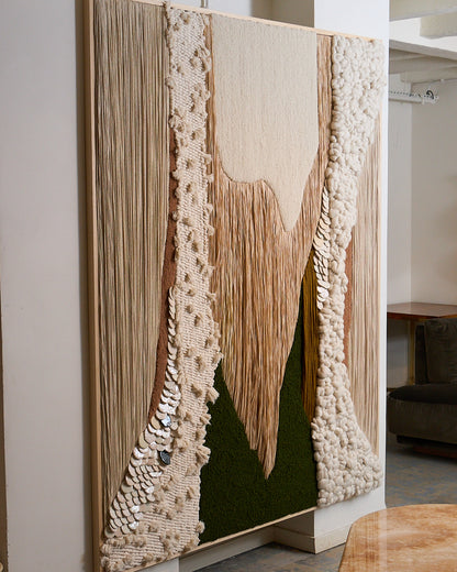 "À l'origine" textile artwork