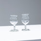 PAIR OF WINE GLASSES