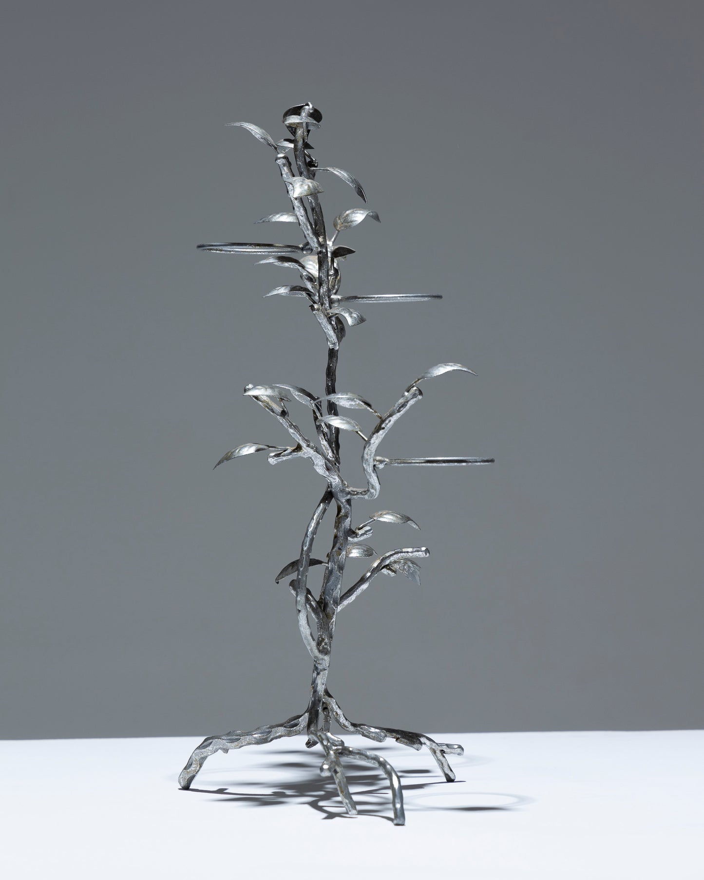 LARGE METAL TREE CANDLESTICK