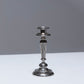 SILVER METAL CANDLE HOLDER