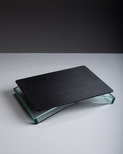 PLATEAU EN VERRE, FONTANARTE, 1970s