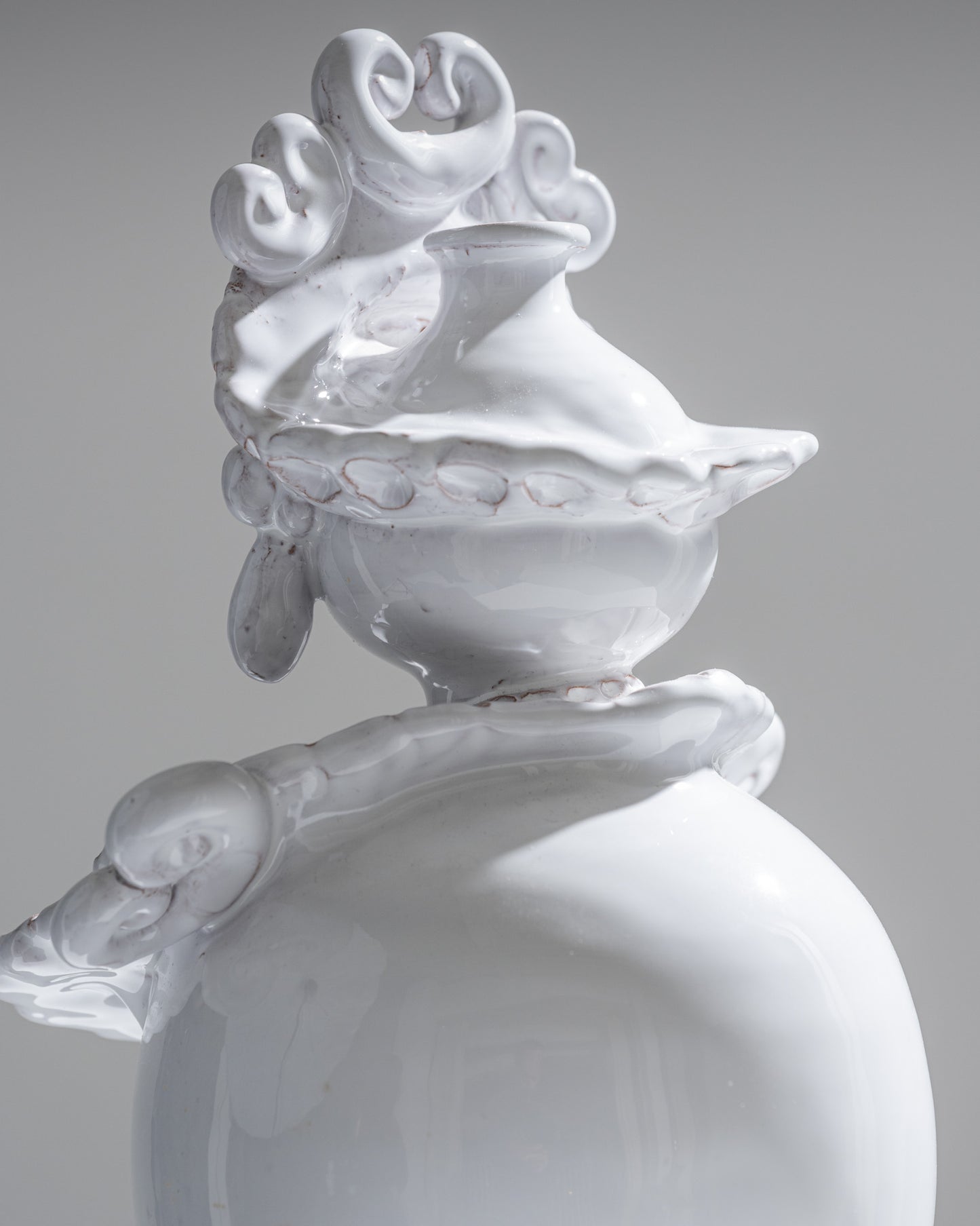 Pair of ceramic moor head vases, 1970s