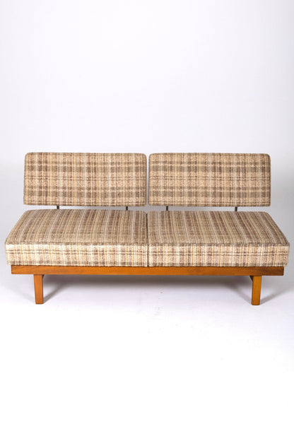 Daybed Stella in Holz und Stoff, Walter Knoll, 1960er Jahre