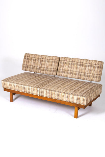 Daybed Stella in Holz und Stoff, Walter Knoll, 1960er Jahre