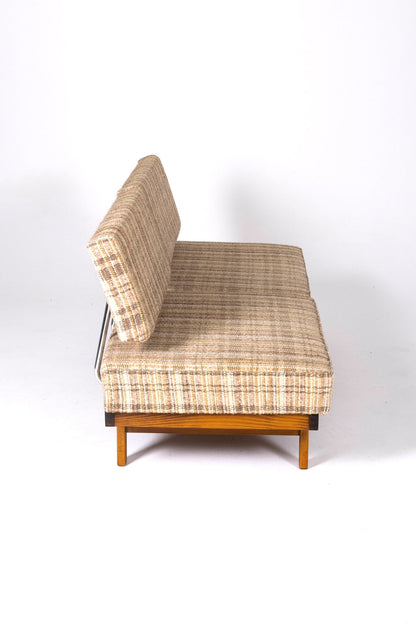 Daybed Stella in Holz und Stoff, Walter Knoll, 1960er Jahre