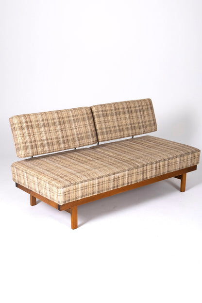 Daybed Stella in Holz und Stoff, Walter Knoll, 1960er Jahre