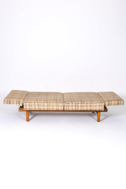 Daybed Stella in Holz und Stoff, Walter Knoll, 1960er Jahre