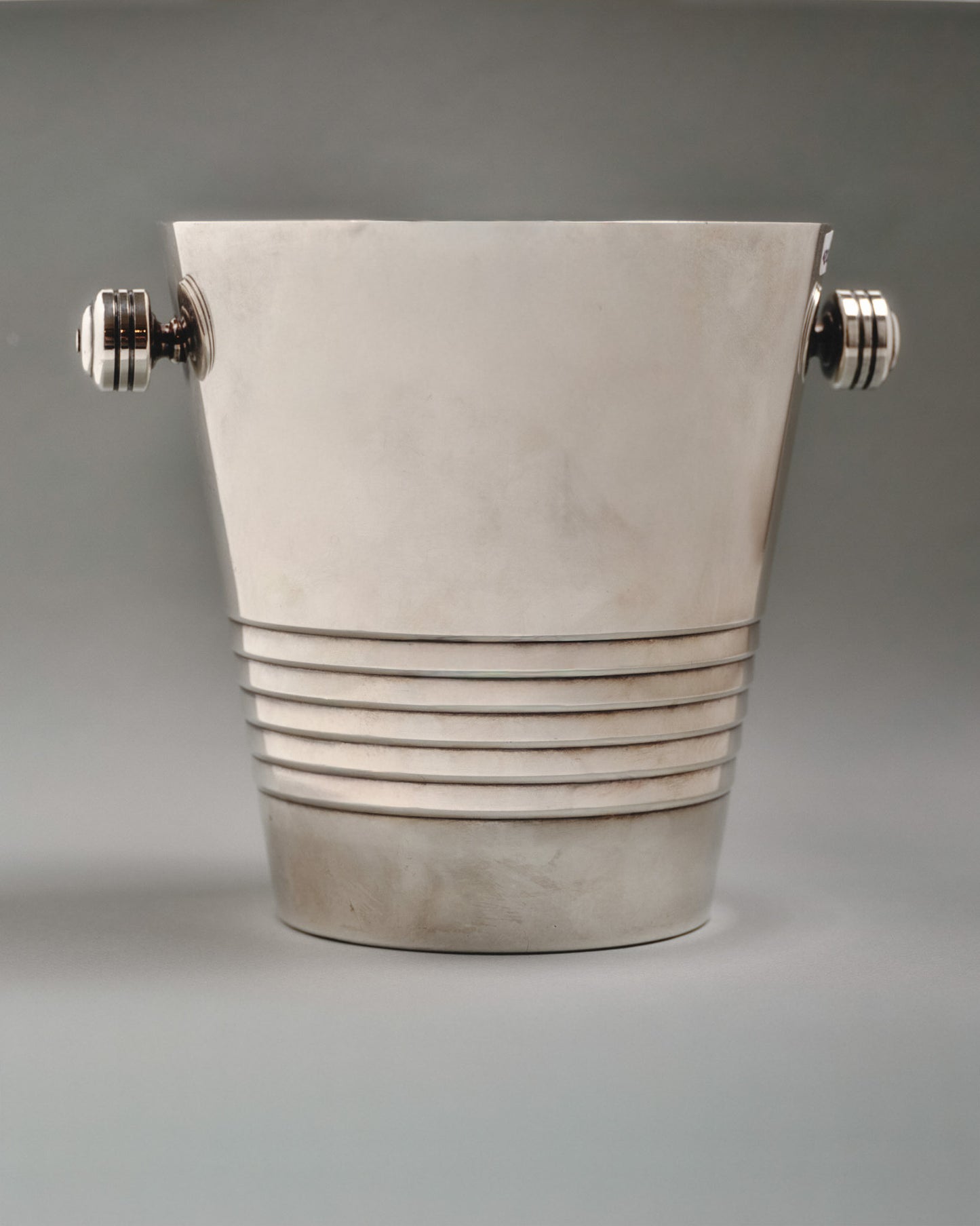Silver-plated metal champagne bucket, 1960s