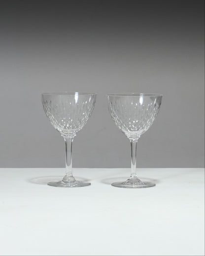 SET OF 2 WINE GLASSES, PARIS MODEL, BACCARAT