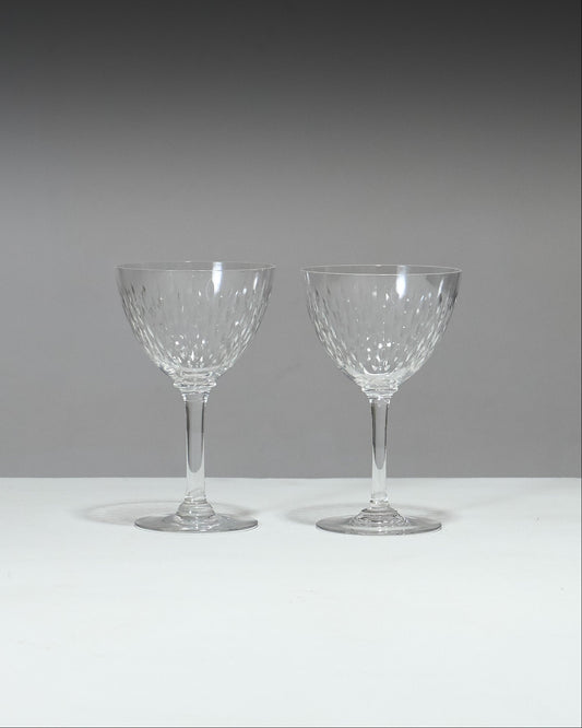 SET OF 2 WINE GLASSES, PARIS MODEL, BACCARAT