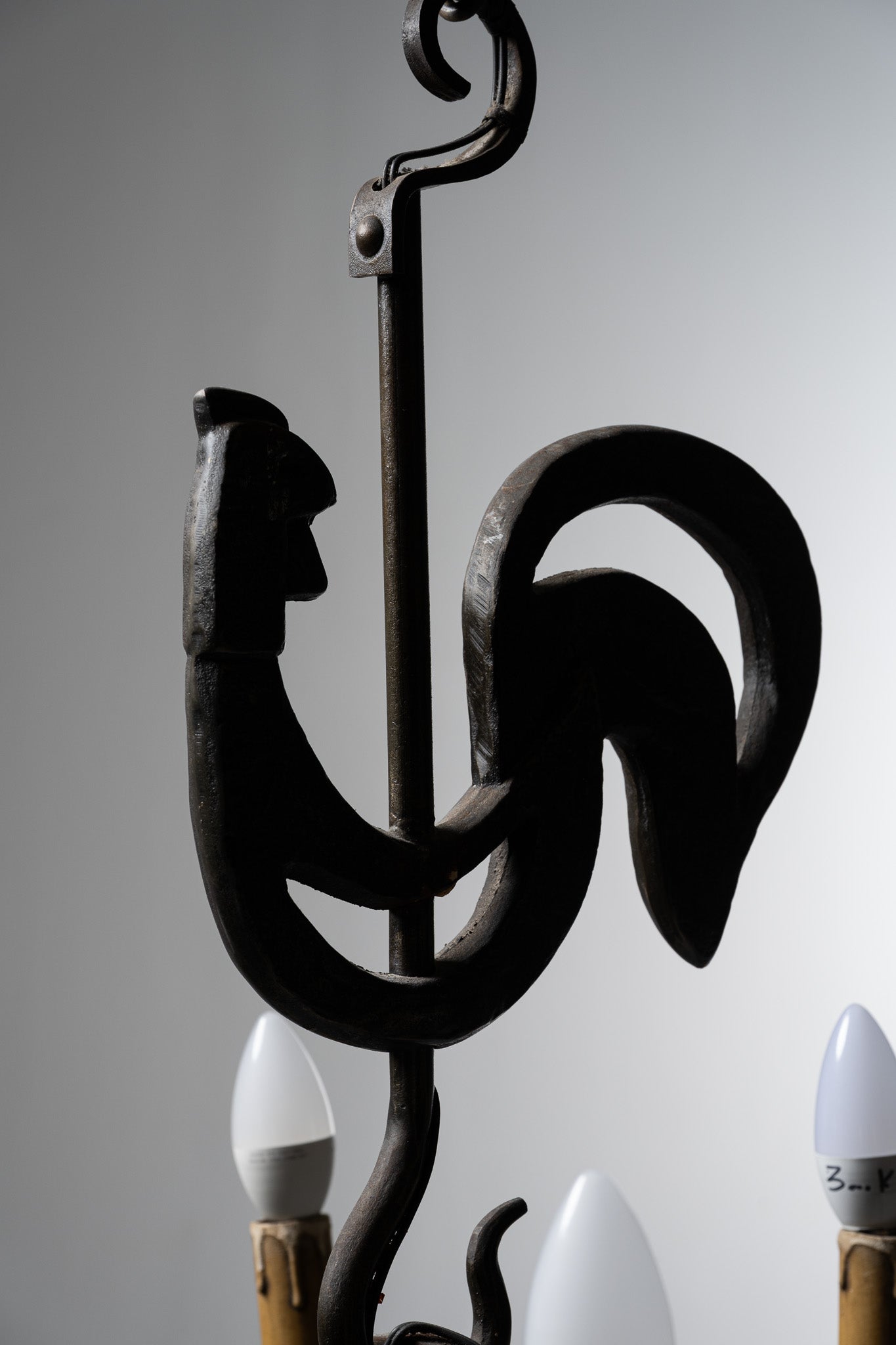 LUSTRE AU COQ, JEAN TOURET, 1950s