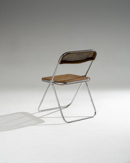 PLIA CANE AND METAL CHAIR, 1960s