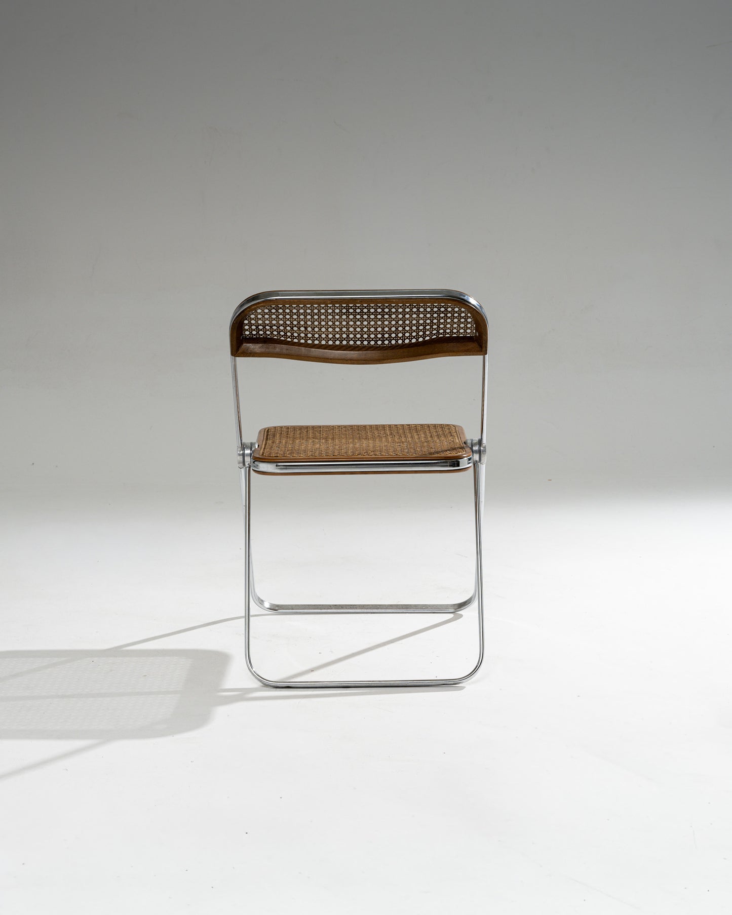 PLIA CANE AND METAL CHAIR, 1960s