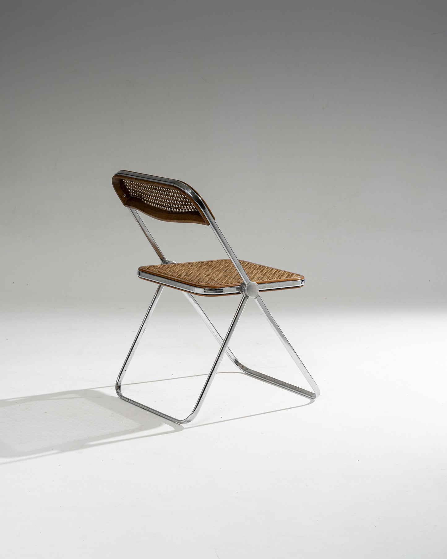 PLIA CANE AND METAL CHAIR, 1960s