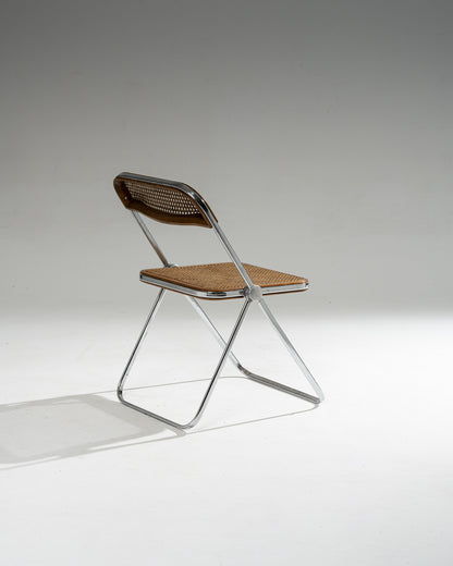 PLIA CANE AND METAL CHAIR, 1960s