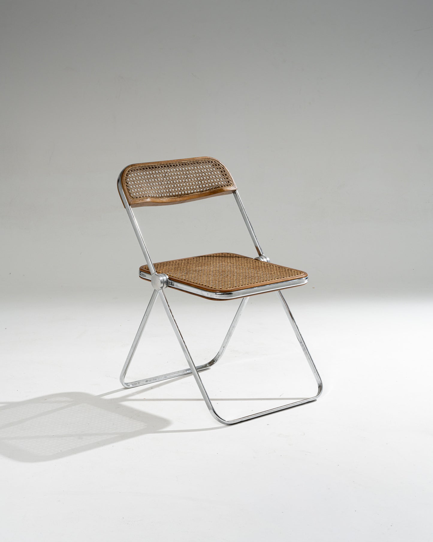 PLIA CANE AND METAL CHAIR, 1960s