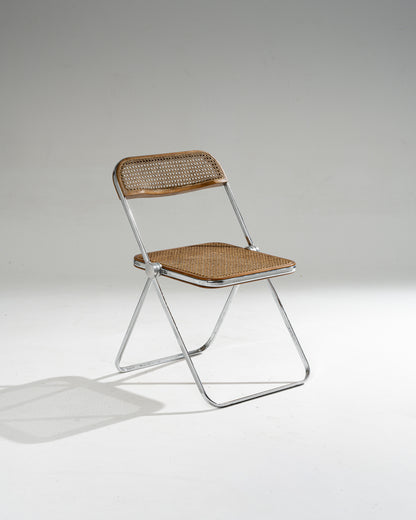 PLIA CANE AND METAL CHAIR, 1960s