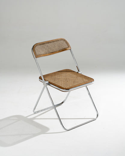 PLIA CANE AND METAL CHAIR, 1960s