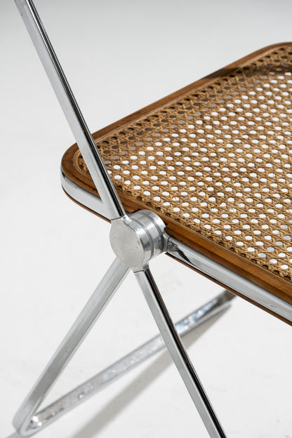 PLIA CANE AND METAL CHAIR, 1960s