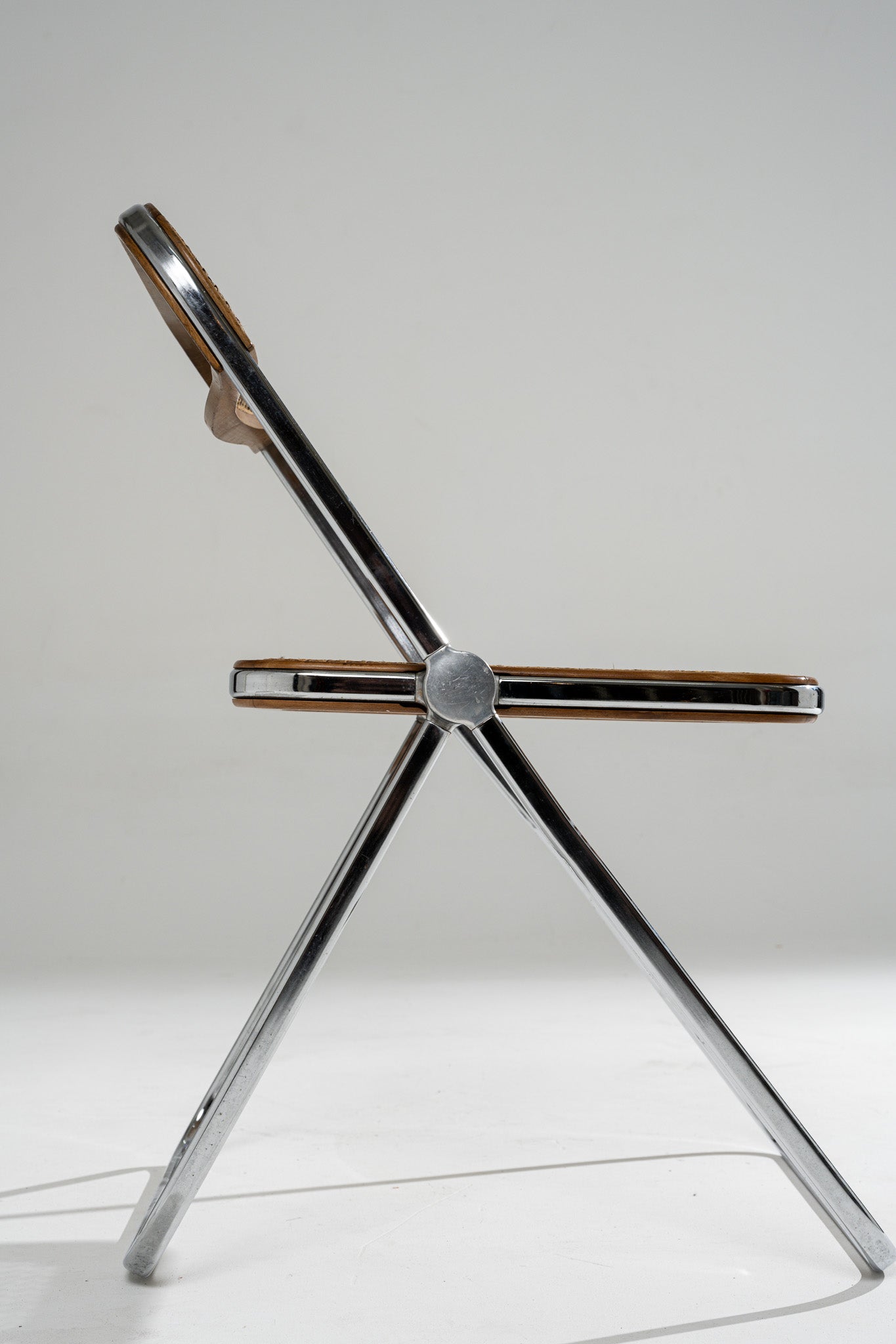 PLIA CANE AND METAL CHAIR, 1960s