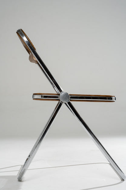 PLIA CANE AND METAL CHAIR, 1960s