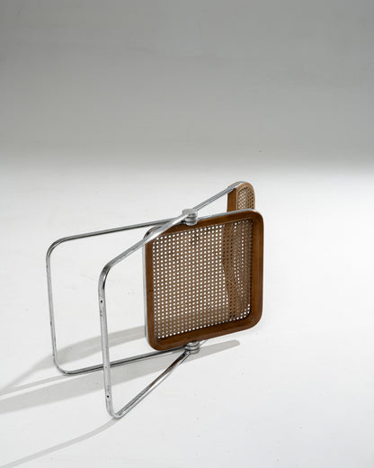 PLIA CANE AND METAL CHAIR, 1960s