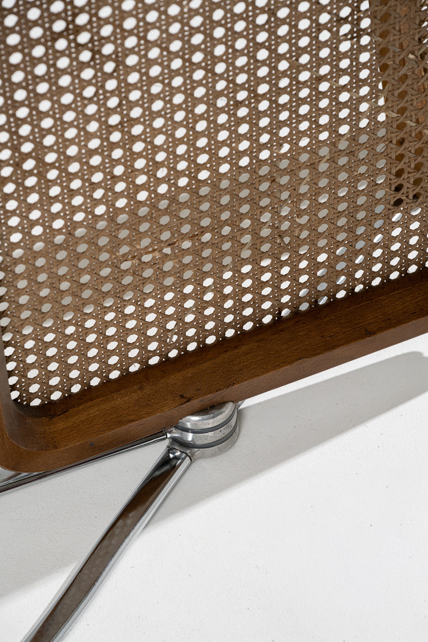 PLIA CANE AND METAL CHAIR, 1960s