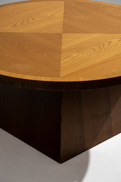 TABLE BASSE STYLE ART DÉCO EN BOIS, 1970s
