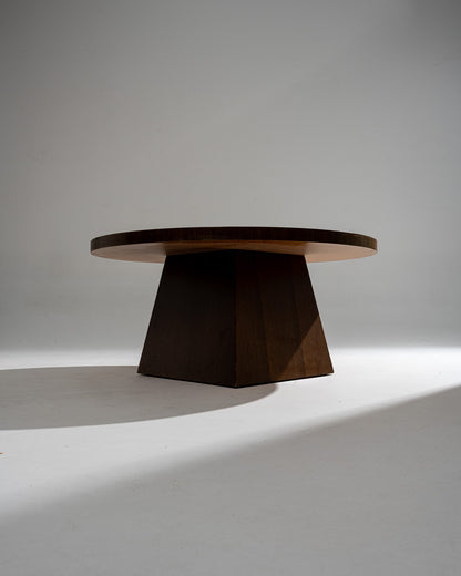 TABLE BASSE STYLE ART DÉCO EN BOIS, 1970s