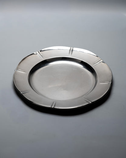 PLAT DE SERVICE EN MÉTAL ARGENTÉ, GALLIA, 1930s