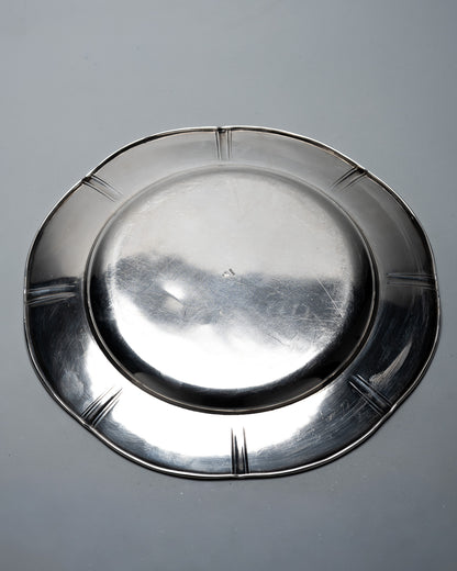 PLAT DE SERVICE EN MÉTAL ARGENTÉ, GALLIA, 1930s