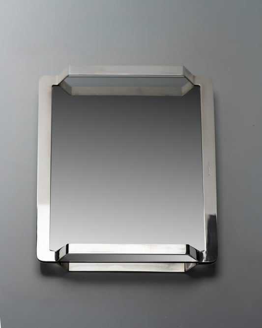 SILVER-PLATED METAL TRAY, CHRISTOFLE, 1980s