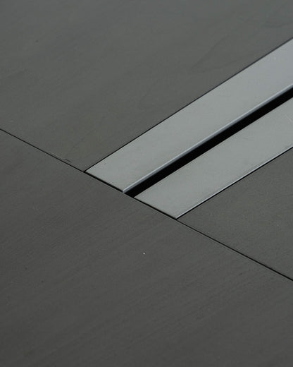 METAL AND WOOD CONFERENCE TABLE, 1990s