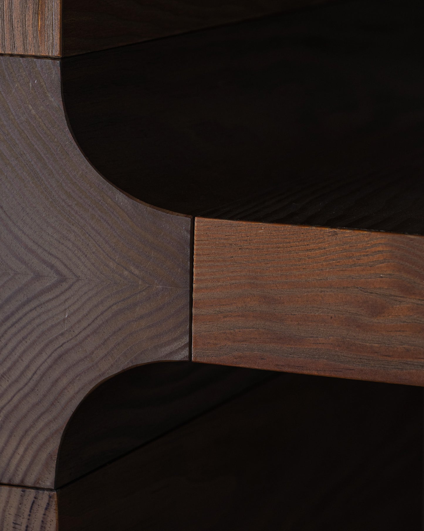 Pen bookshelf in gray oak, Christophe Delcourt, 2000s