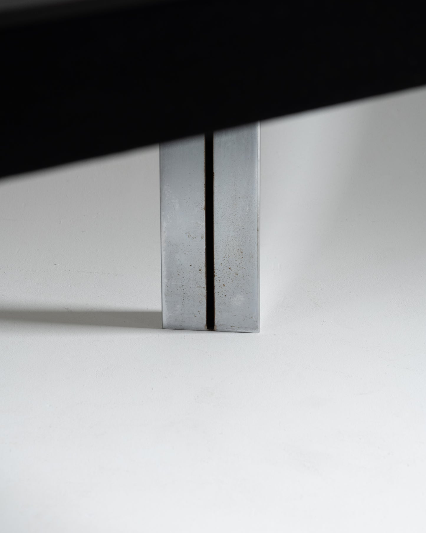 TABLE EN VERRE ET MÉTAL, FALESCHINI, 1970s