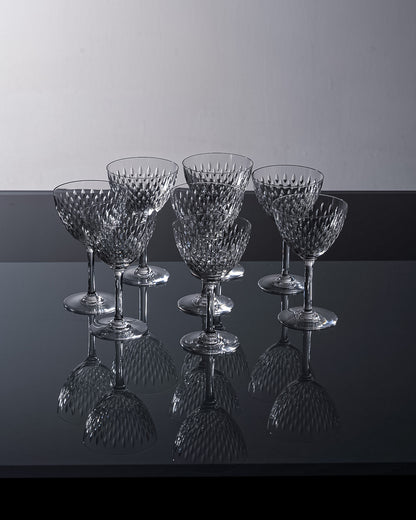 SET OF 8 WATER GLASSES, PARIS MODEL, BACCARAT