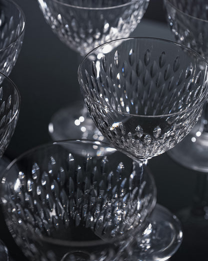 SET OF 8 WATER GLASSES, PARIS MODEL, BACCARAT