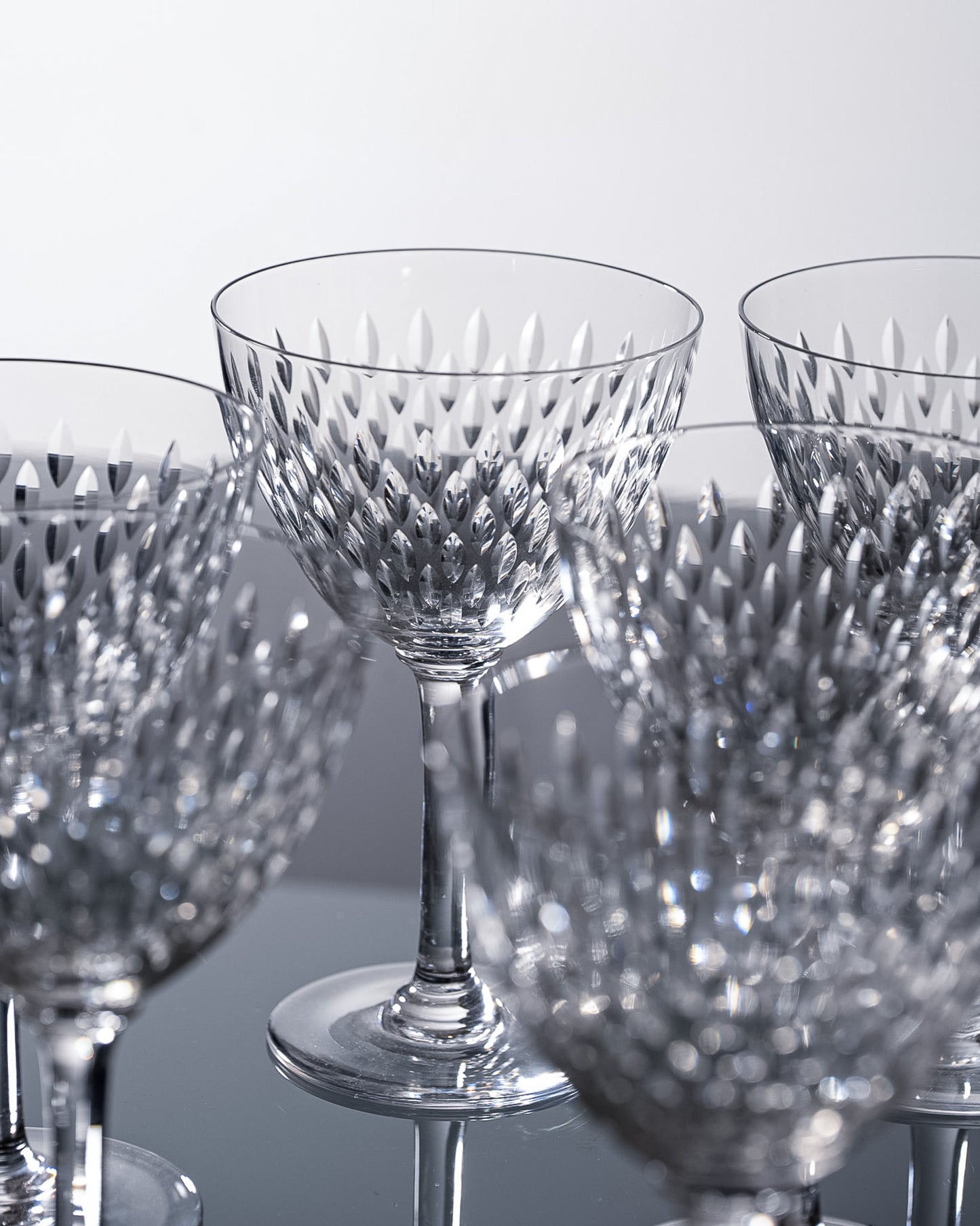 SET OF 8 WATER GLASSES, PARIS MODEL, BACCARAT