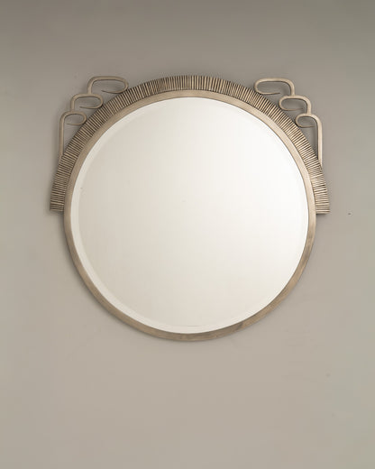 ART DECO WROUGHT IRON MIRROR, 1920s