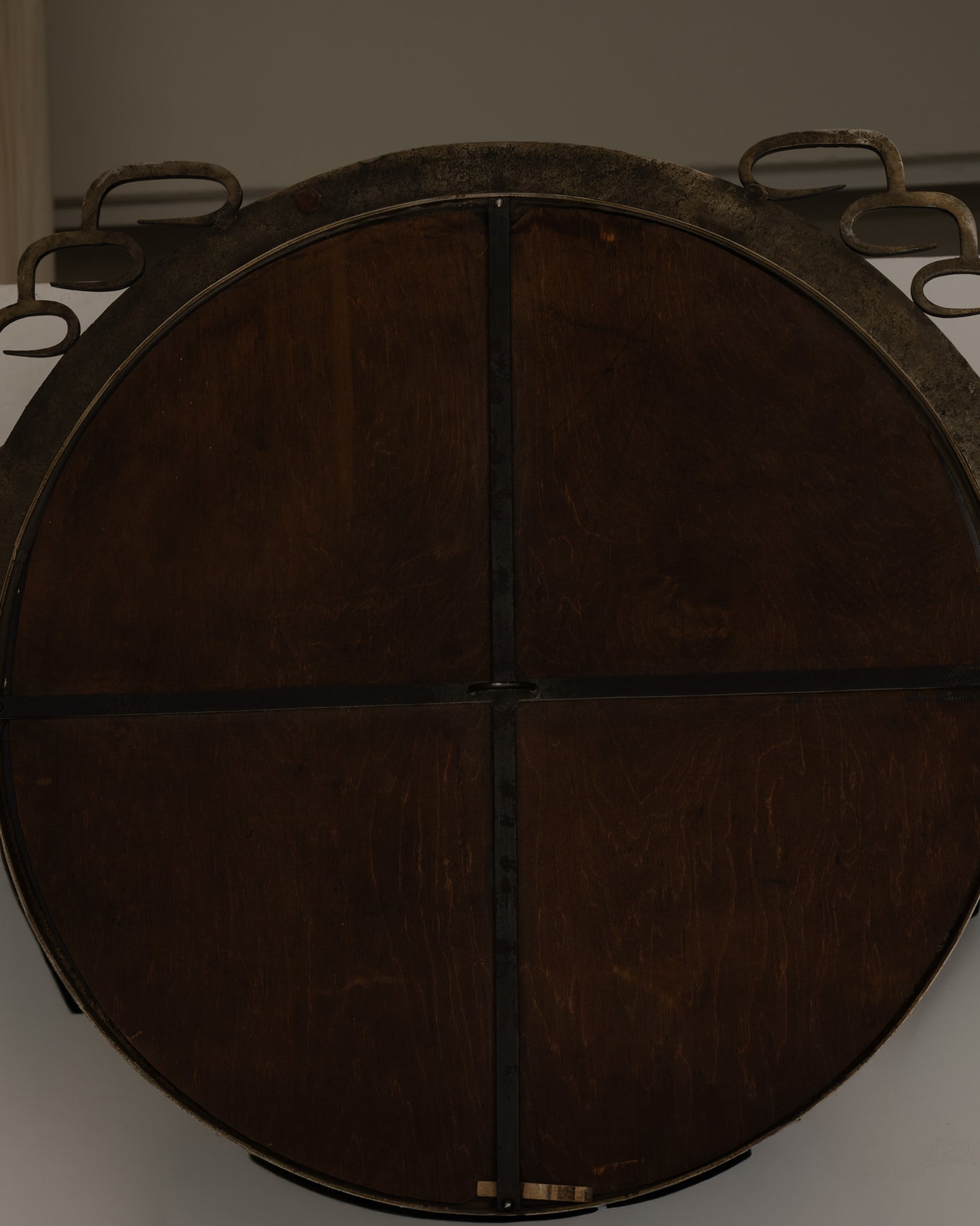 ART DECO WROUGHT IRON MIRROR, 1920s