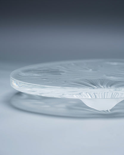 DESSOUS DE PLAT ART DÉCO EN VERRE, 1930s